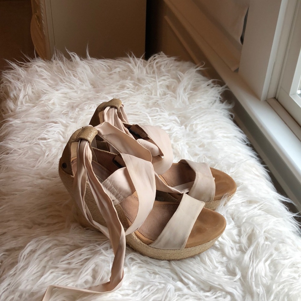 Ugg lace up wedges